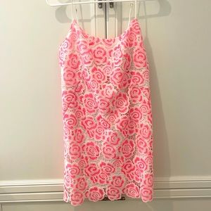 Lilly Pulitzer lace embroidered overlay dress